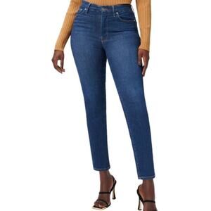 Good American Always Fits Good Classic Jeans Skinny Fit High Rise Blue822 28-32